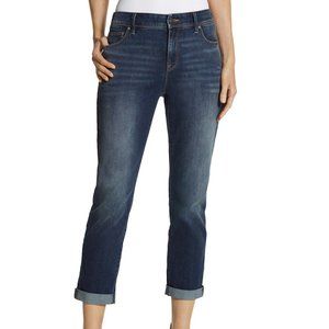 Chico's So Slimming Deep Cypress Lake Girlfriend Crop Jeans